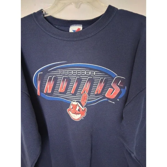 Vintage 1995 Cleveland Indians Mens 3X Sweatshirt MLB‎ Artex Sportswear Baseball